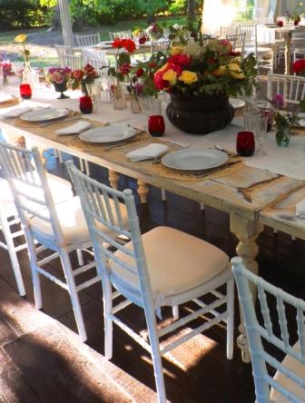 mise en place matrimonio shabby chic